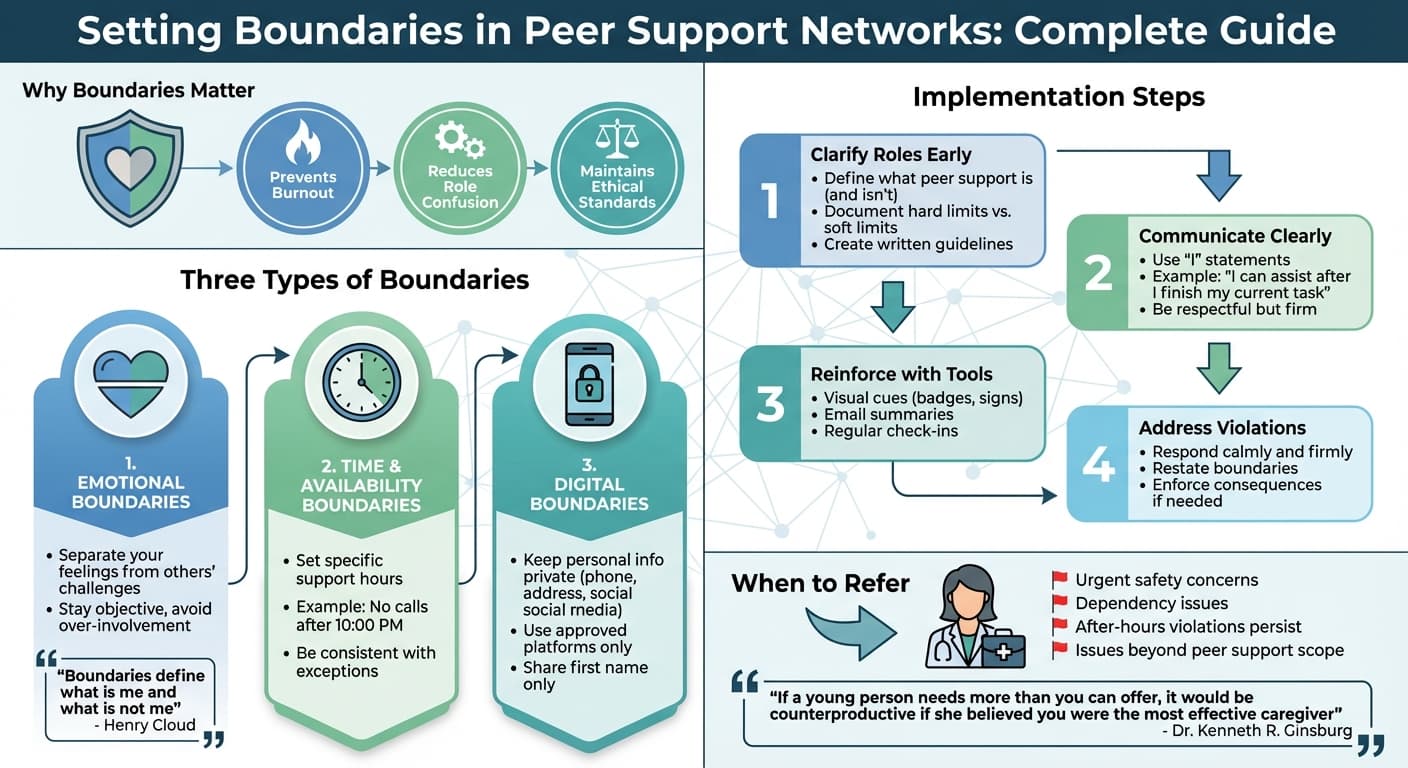 How to Set and Maintain Boundaries in Peer Support: A Step-by-Step Guide