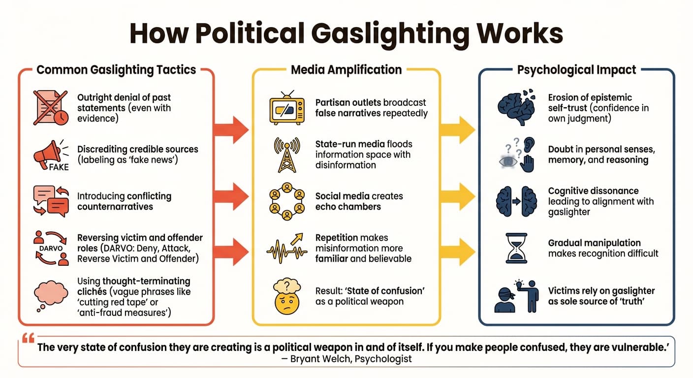 How Political Gaslighting Works: Common Tactics and Psychological Effects