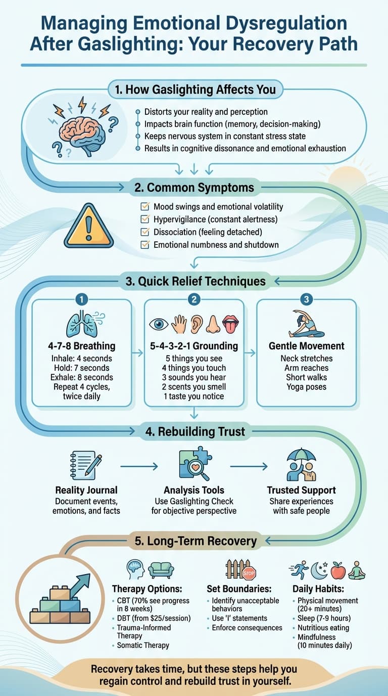 Managing Emotional Dysregulation After Gaslighting: A Recovery Framework