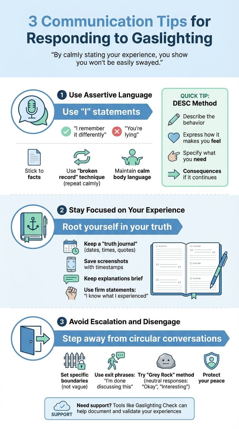 3 Communication Strategies to Respond to Gaslighting