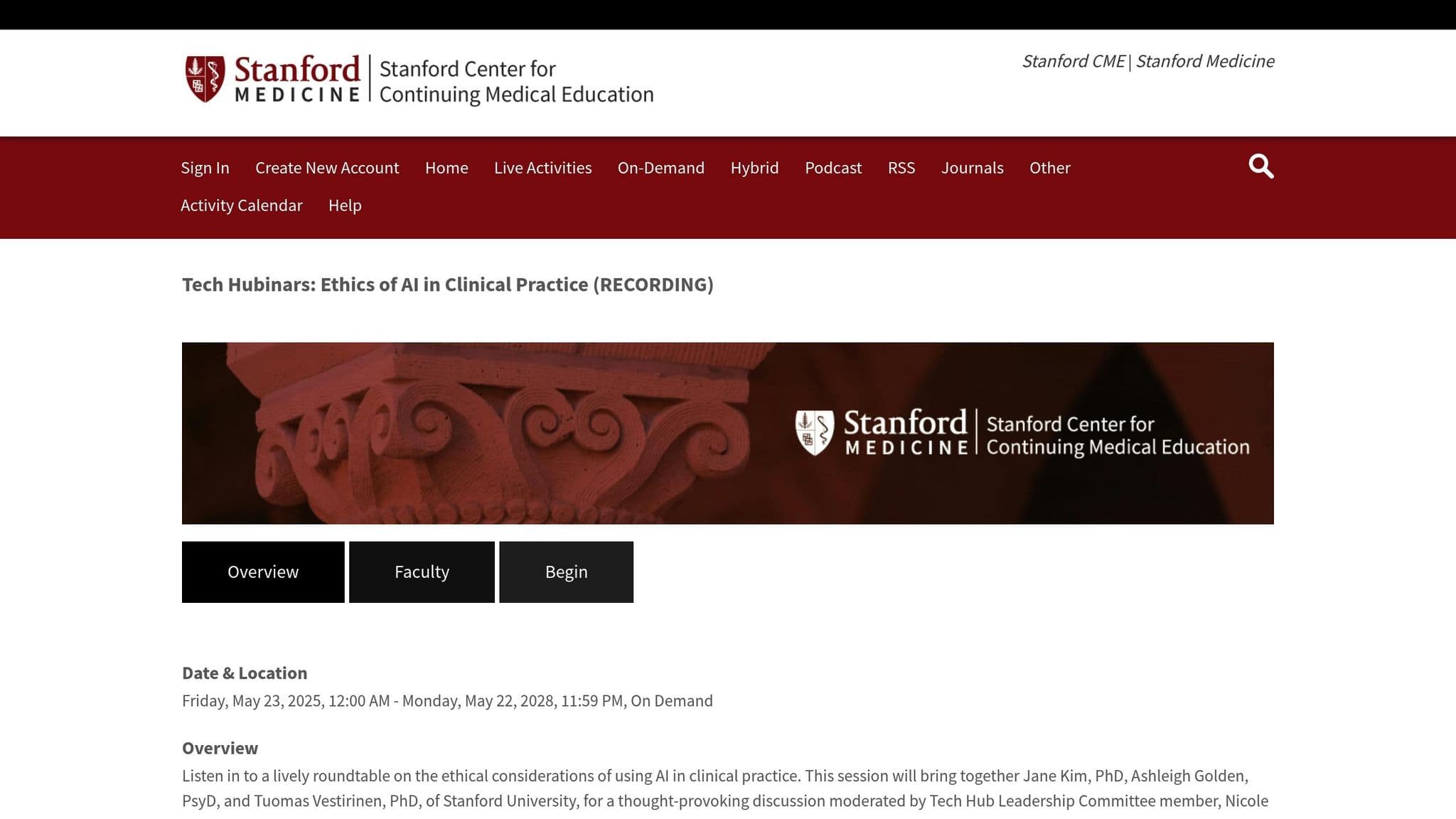 Stanford Tech Hubinar